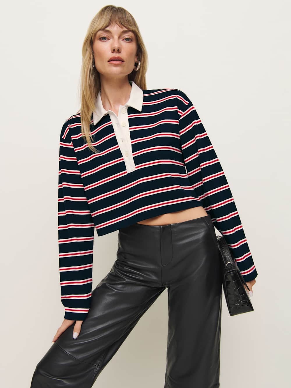 Bailey 44 Striped Collegiate Long Sleeve Top Size XS NWOT
